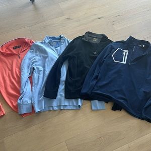 Lot of 4 Ralph Lauren Polo Golf Pullovers Size Small